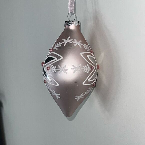 Holiday Lane Linen Holiday Glass Drop Christmas Ornament - Picture 4 of 6